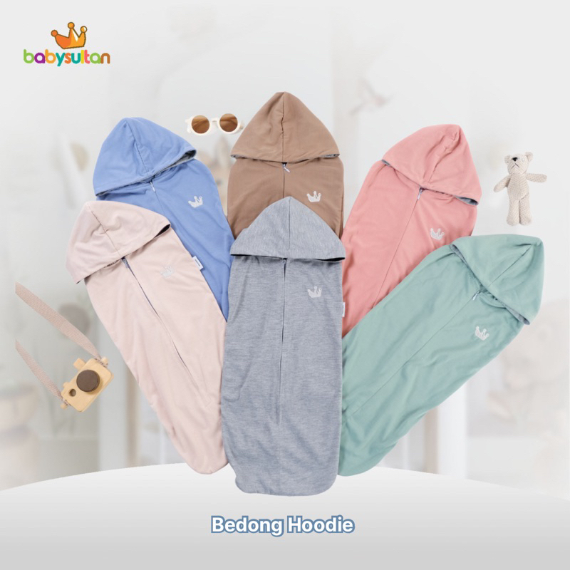 DGT Bedong Bayi Instan Resleting Hoodie Topi dan Kerah babysultan