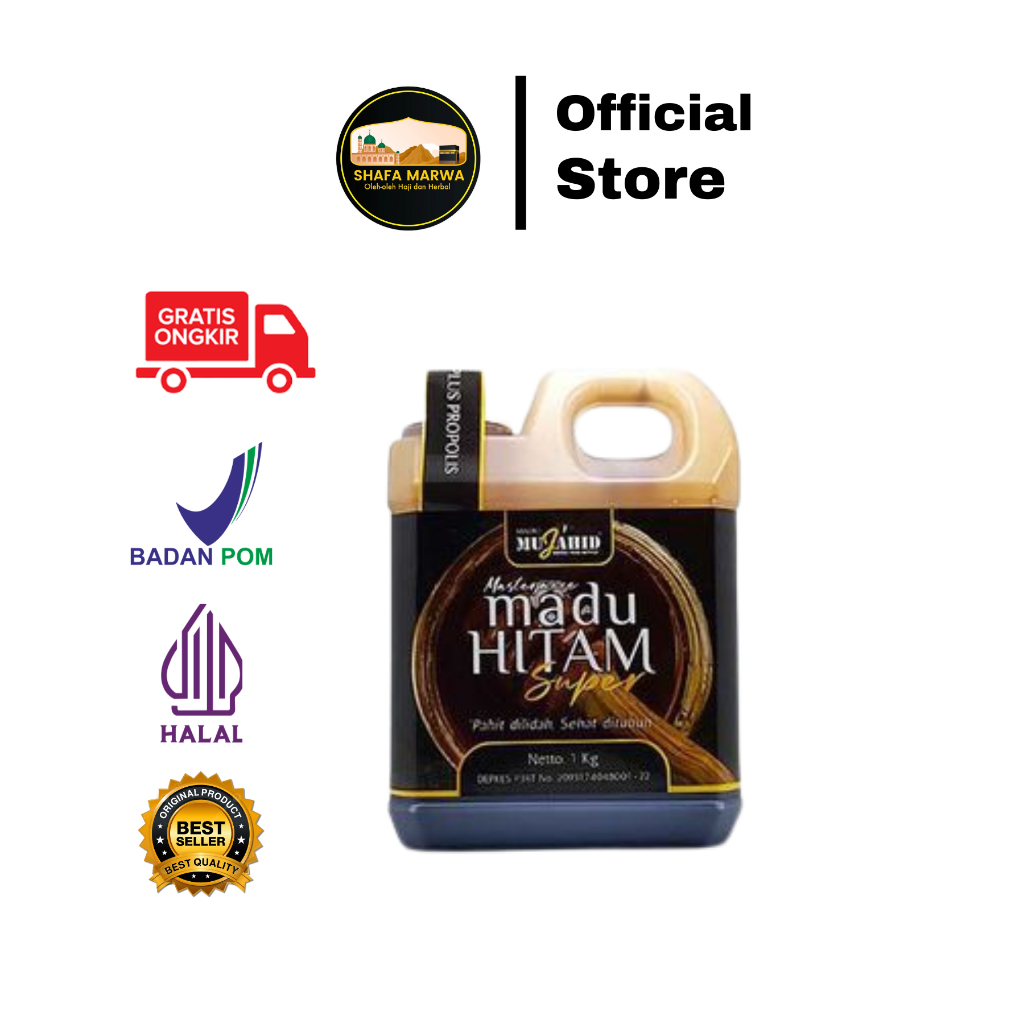 

Madu hitam pahit super MUJAHID 1kg Asli (Kemasan Baru) | madu Hitam Pahit Super Mujahid | Madu Hitam Pahit Asli 1kg KEMASAN BARU