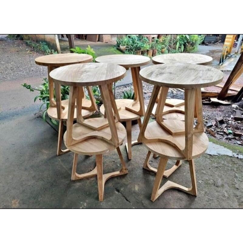 Meja kopi meja teras meja santai meja kopi murah kayu jati