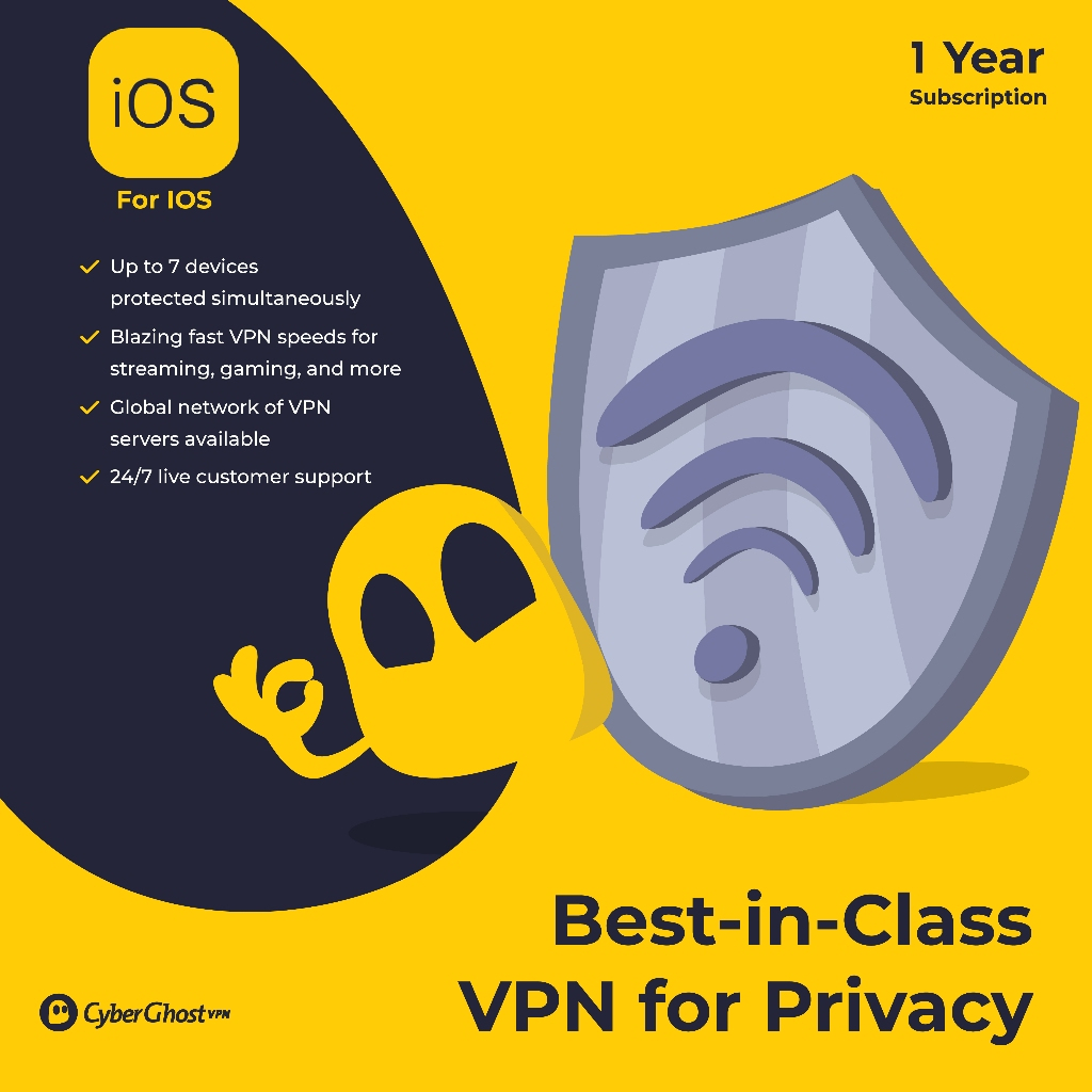 For Iphone Software CyberGhost VPN Original 7 Device