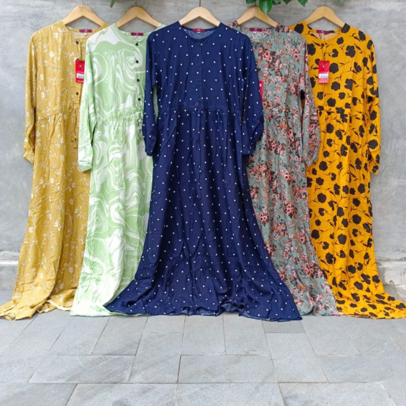 Gamis 3c Original {Pinggang serut}