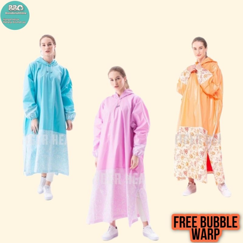 Jas Hujan Gamis Aisha Tiger Head 68340