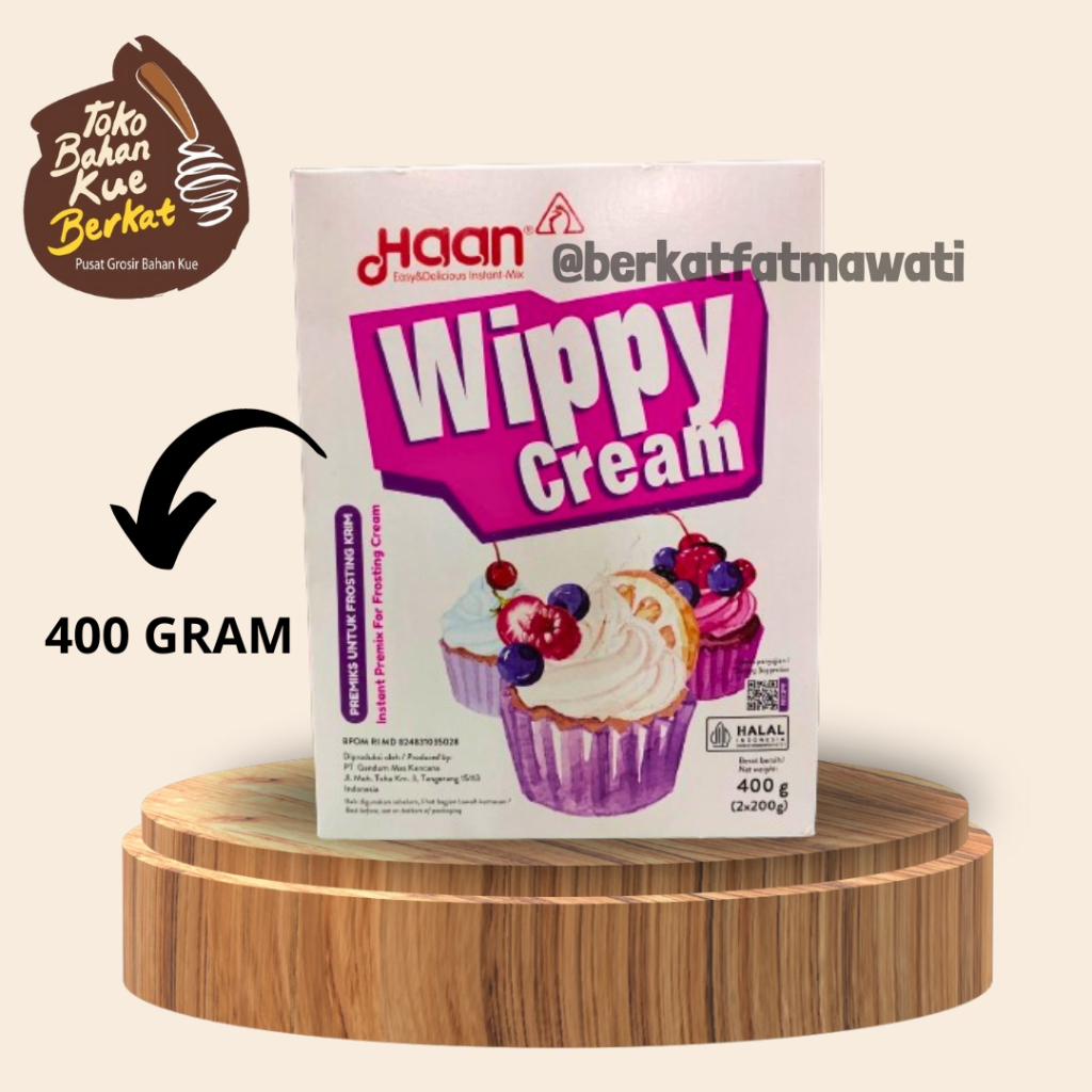 

WIPPY CREAM HAAN / WIPPY CREAM INSTANT TOPPING POWDER 400 GR