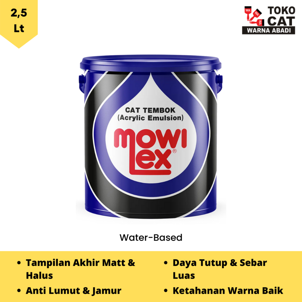 Cat Tembok Interior Mowilex Emulsion 2.5 Liter