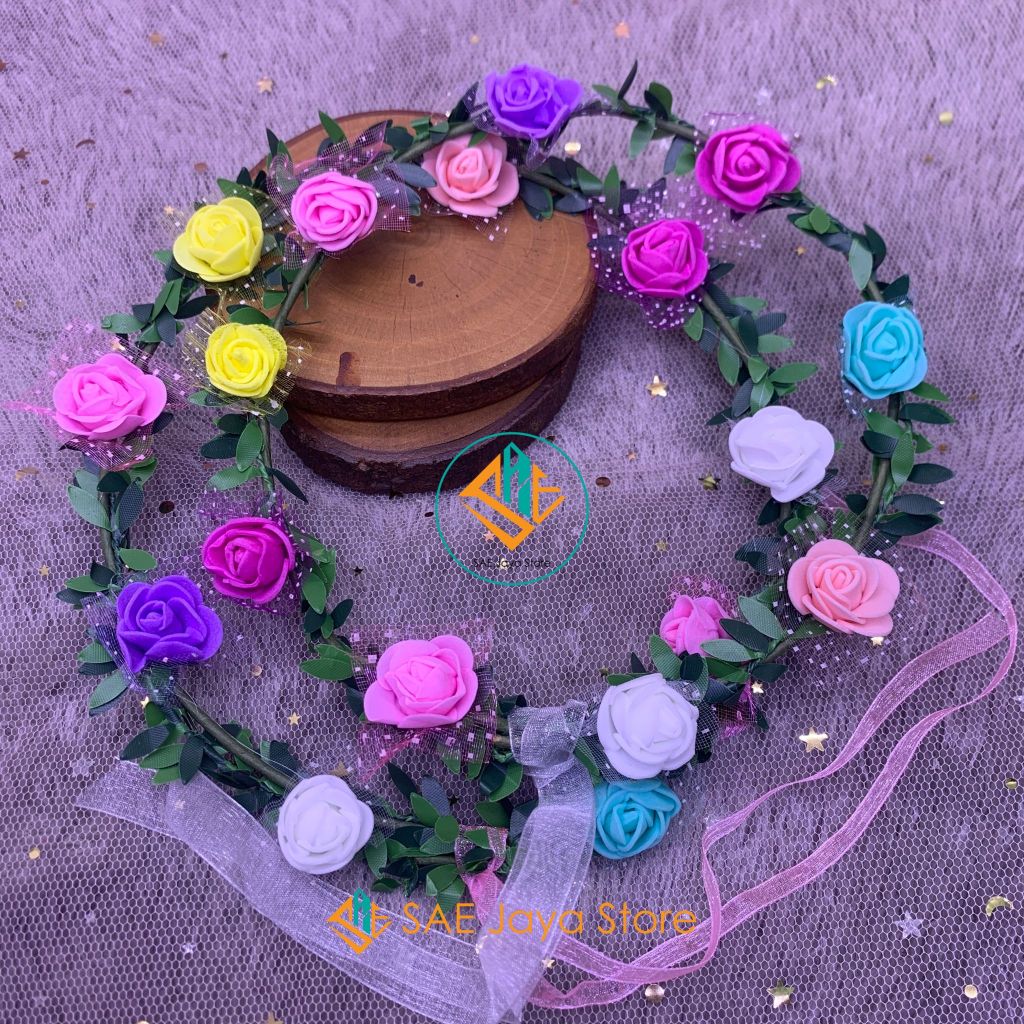 SAE - BANDO MAHKOTA BUNGA / BANDO FLOWER CROWN / BANDO MAHKOTA BUNGA LINGKAR / BANDO BUNGA LINGKAR /