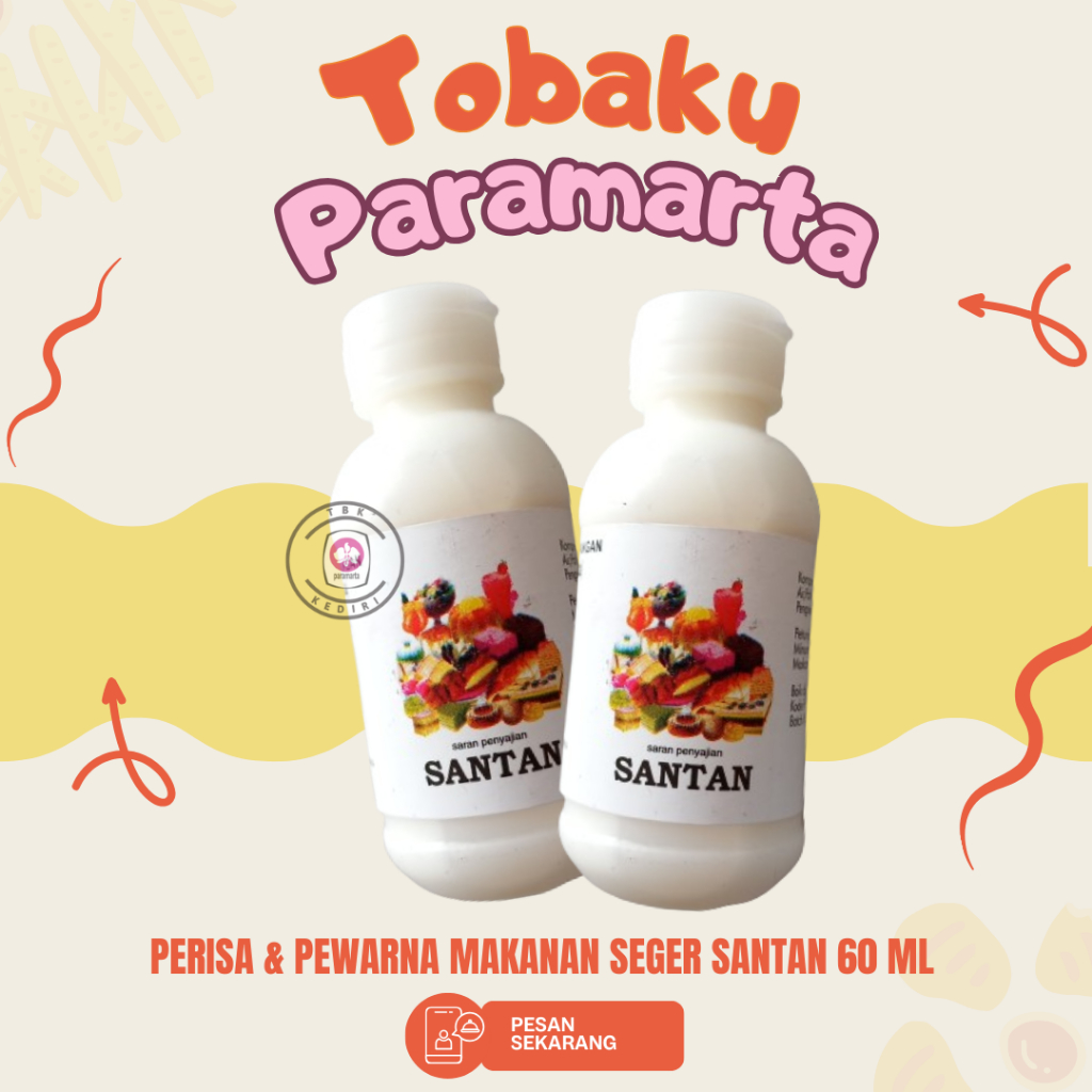 

PERISA DAN PEWARNA MAKANAN SEGER & CO RASA SANTAN 60 ML / PERISA DAN PEWARNA MAKANAN SEGER & CO