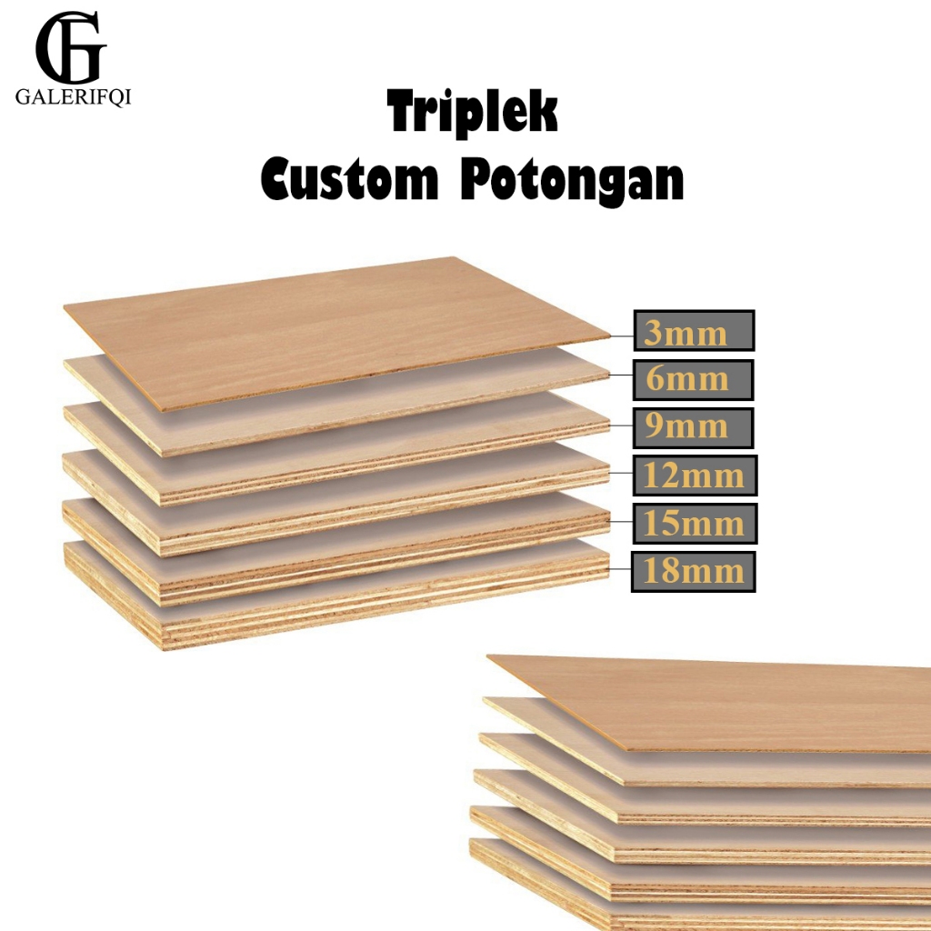 Triplek Multiplek Potongan Custom
