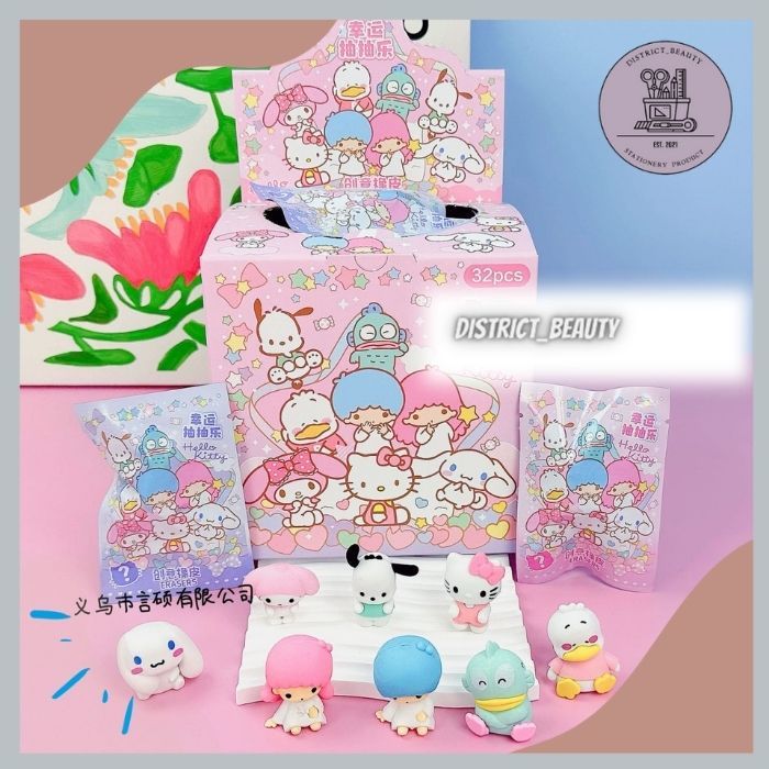 

PENGHAPUS MISTERI SANRIO versi 2 penghapus BLIND BOX MURAH SATUAN SANRIO KUROMI CINNAMOROL