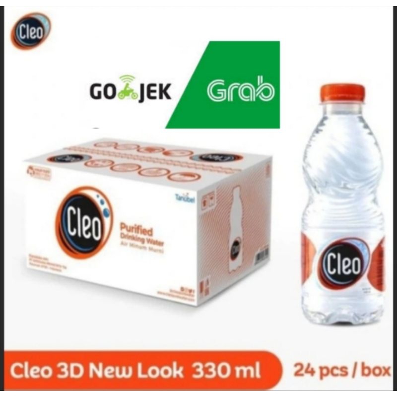 

cleo 330ml isi 24 pcs khusus ojek online