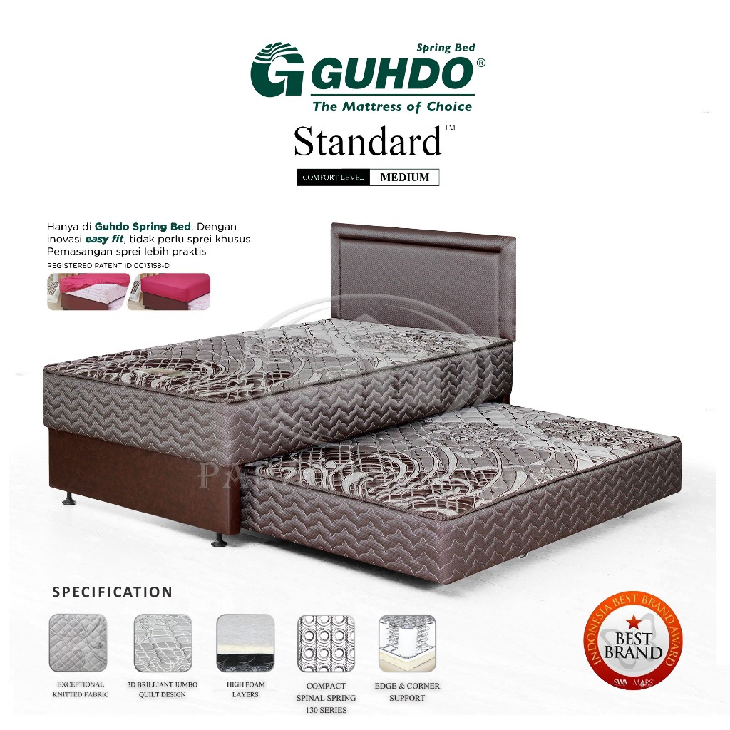 2in1 Standard 140x200 HB Prospine - Full set Spring bed Guhdo