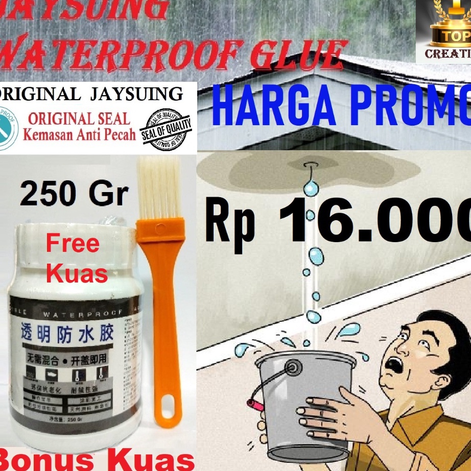 Terupdate Jaysuing lem ANTI BOCOR KERAMIK KAMAR MANDI KOLAM lem x 2 transparant JAiSUING WATERPROOF 