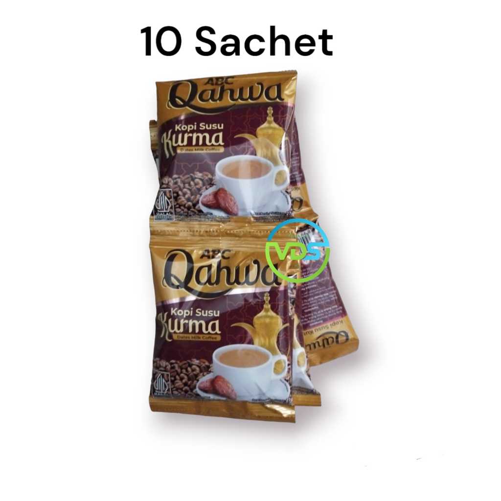 

Kopi ABC Qahwa Kopi Susu Kurma 27gr 10 Sachet Per Renceng dari Kapal Api Grup