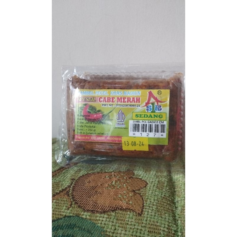

SAMBEL PECEL KHAS MADIUN "CABE MERAH" Varian SEDANG
