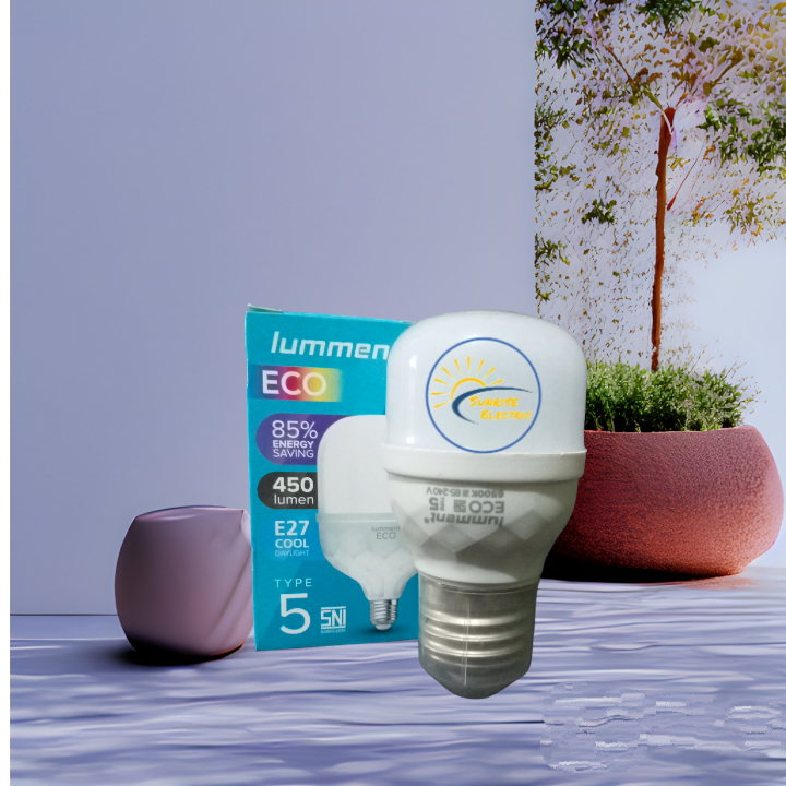 Lumment Eco Lampu Bohlam LED 5 Watt cool daylight