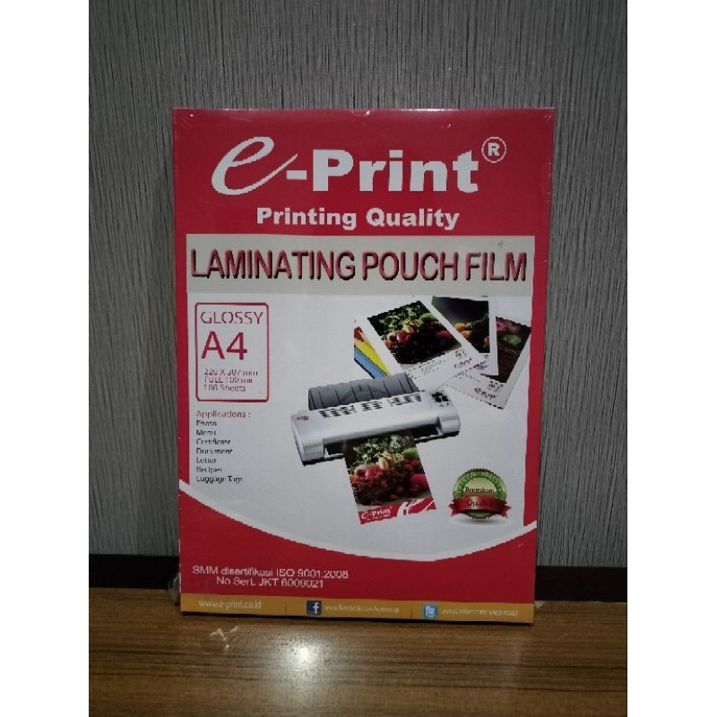 

Plastik Laminating A4 / Laminating Pouch Film A4