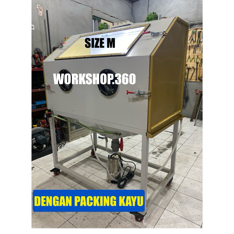 MESIN VAPOURBLASTING CABINET , VAPOUR BLASTING (Size M Dengan Packing Kayu)