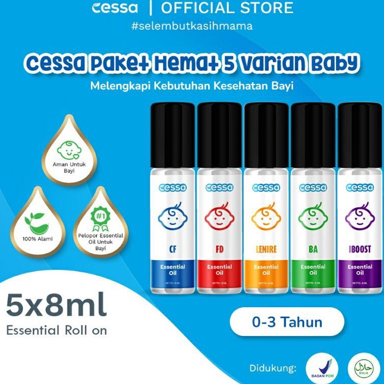 ART F14S CESSA Essential Oil For Baby  Minyak Esensial Oil Untuk Anak Bayi Usia 3th  8ml