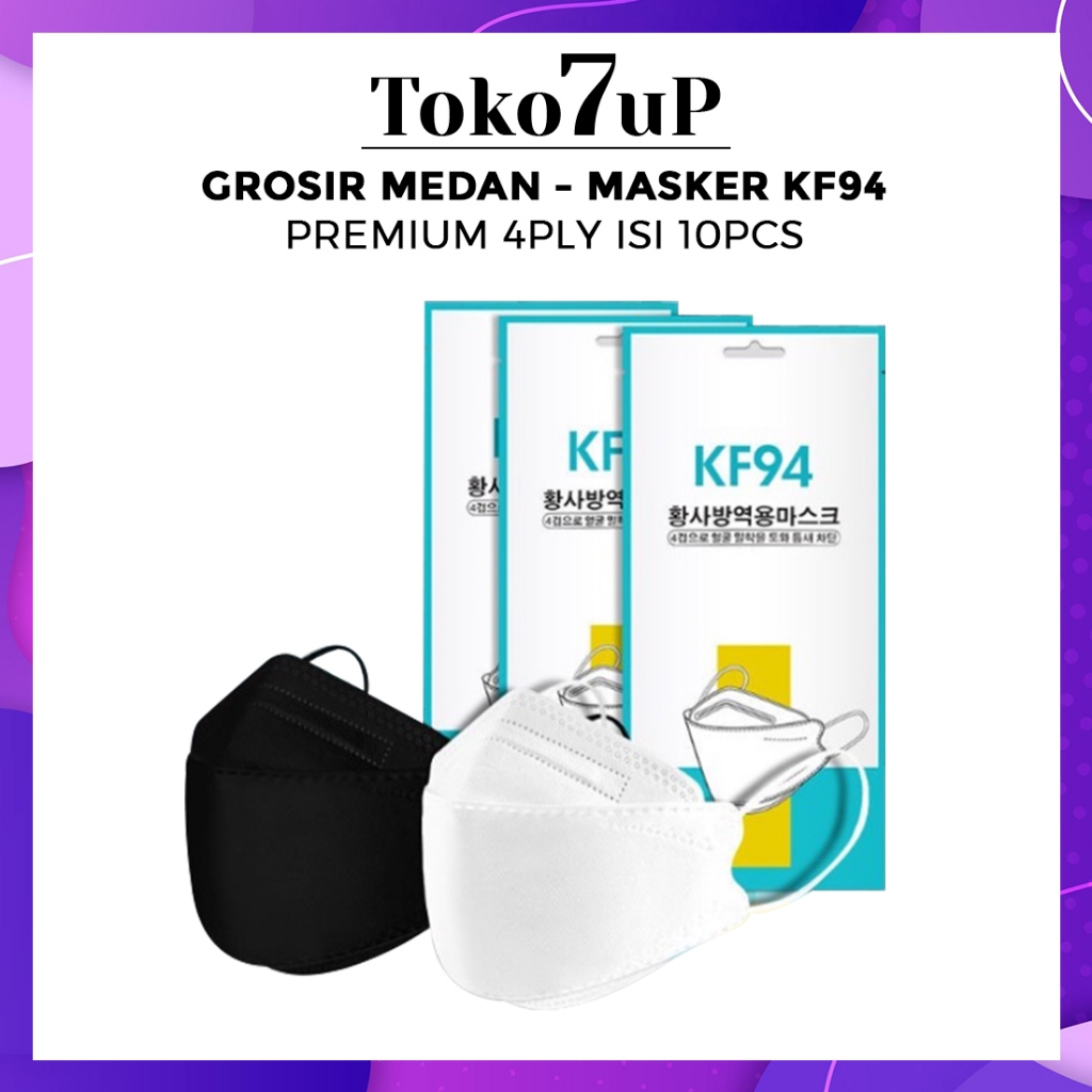 GROSIR MEDAN - MASKER KF94 PREMIUM 4PLY ISI 10PCS