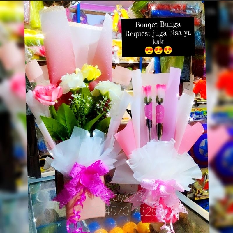 Buket Bunga Bisa Request Sesuai Budget Bouqet Florist Flower Kado Wisuda Hadiah Hari Raya Ibu Orang 