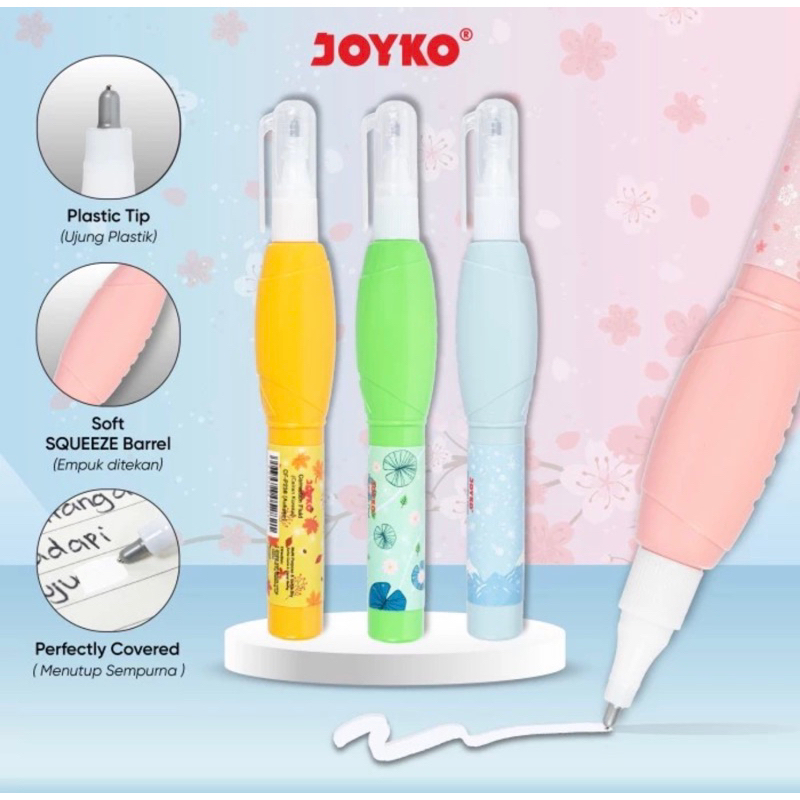 

Correction Fluid/ Cairan Koreksi/ Penghapus Cair/ Tip X Cair Joyko CF-P238