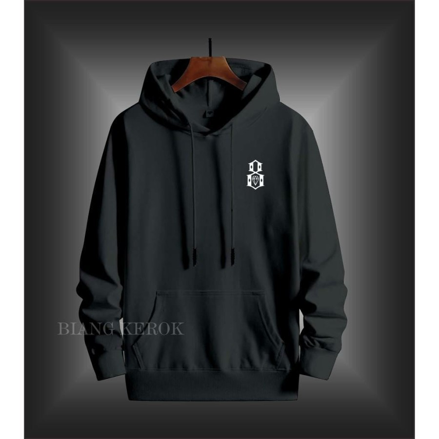 Jaket pria IKC 002 distro TNF six Bandung hoodie dua sisi bolak balik