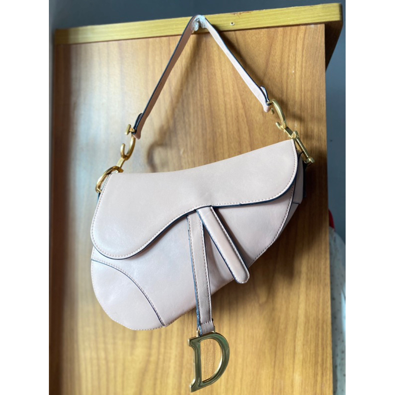 Dior Saddle Baby Pink Balik Zipper Christian Dior Preloved