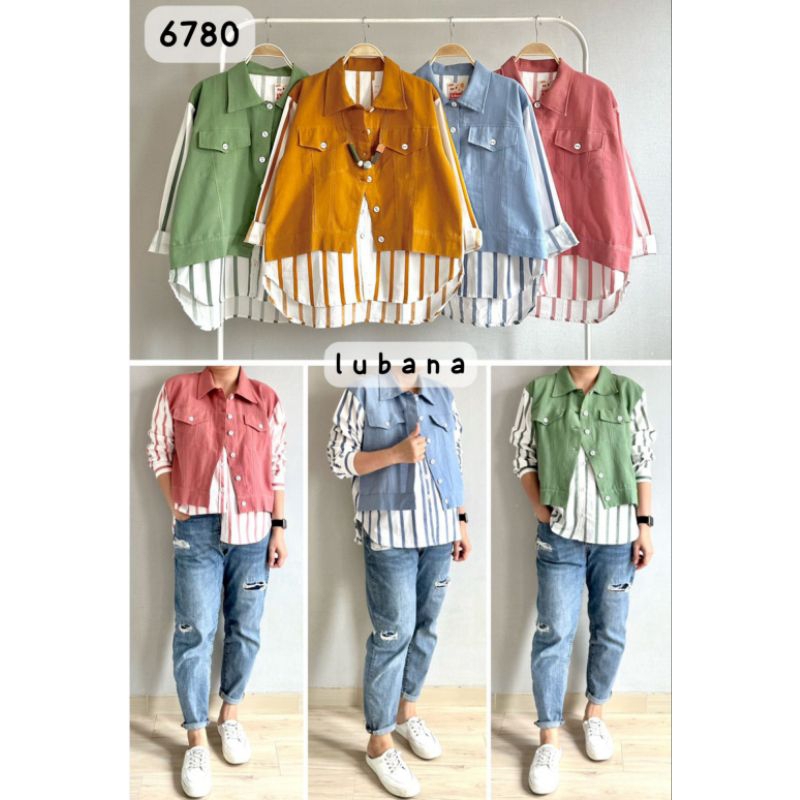 kemeja atasan wanita dewasa.kemeja lubana lengan panjang