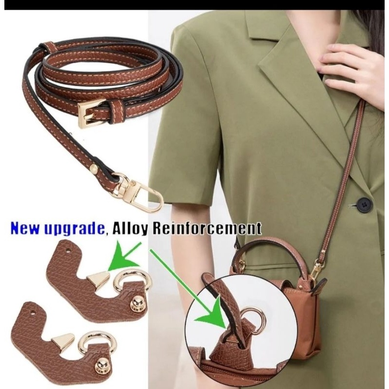 SHOPEE MALL new Tali tas selempang Lc longchamp 1 set aconversion parts dan strap