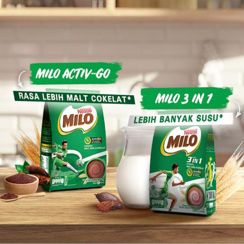 

Milo Activ-Go & 3in1 790g