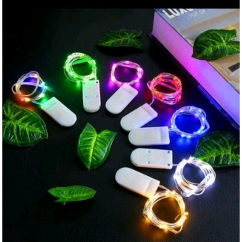 K749 Lampu kawat led  lampu hias outdoor dan indoor + baterai 1 meter dan 2 meter