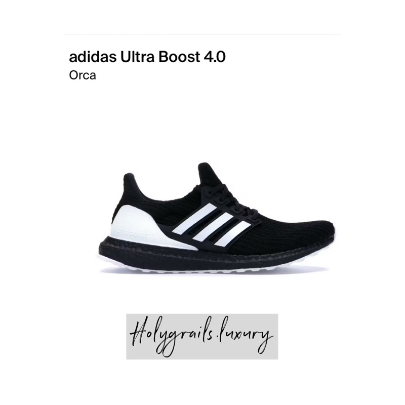 Adidas Ultra Boost 4.0 Orca 100% Original