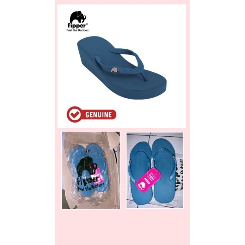 FIPPER WEDGES BLUE TEAL