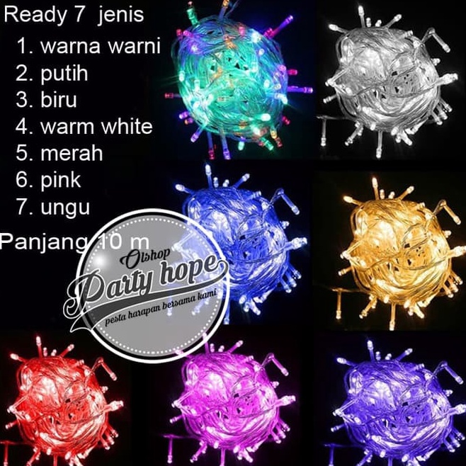 Ktv Lampu Tumbrl 1 m  Lampu Led  Lampu Natal  Lampu Hias  lampu dekorasi h Produk Premium Ready