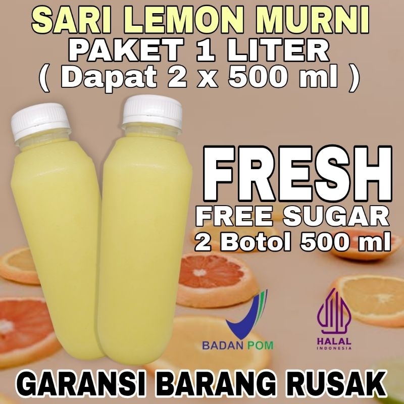 

( New Product ) SARI LEMON PAKET 1 LITER MURAH / JUS LEMON / JUS DIET / FRESH