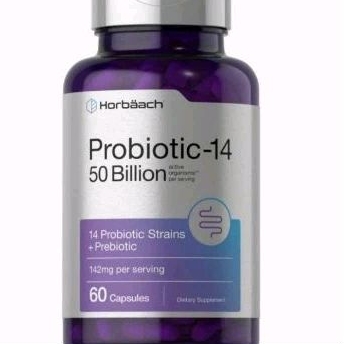 Horbaach probiotic 14 50 billion 60 caps