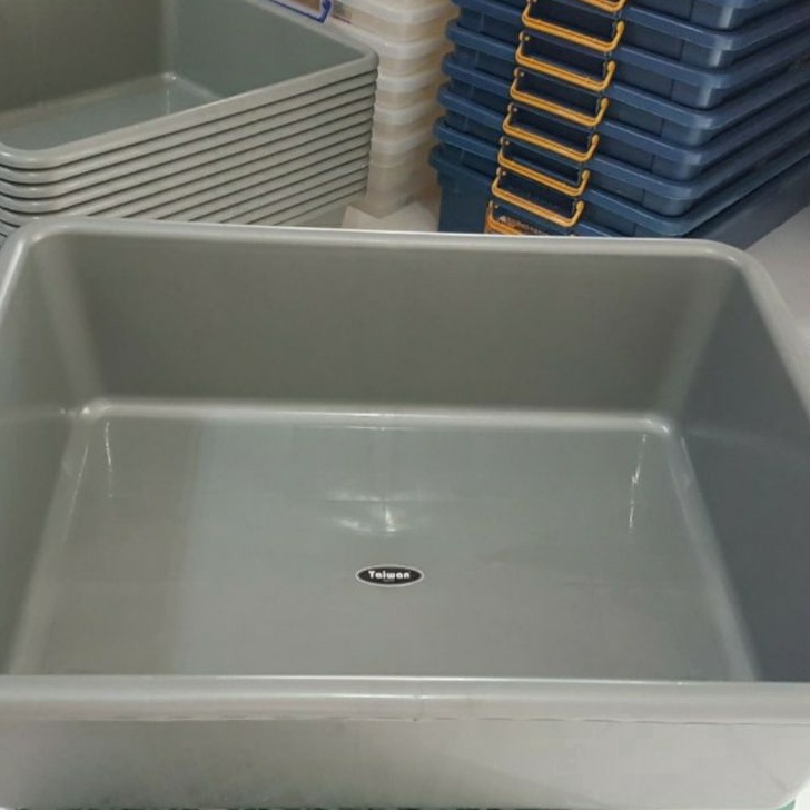 Seller BAK PLASTIK KOTAK JUMBO HIDROPONIK BAK PASIR KUCING BESAR