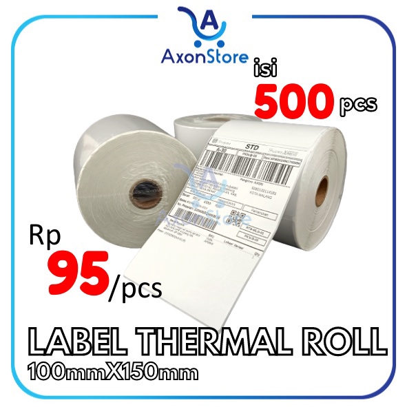 

1212 HARGA GROSIR Label Thermal Barcode 1 x 15 mm 5pcs Sticker Resi 4x6 1x15
