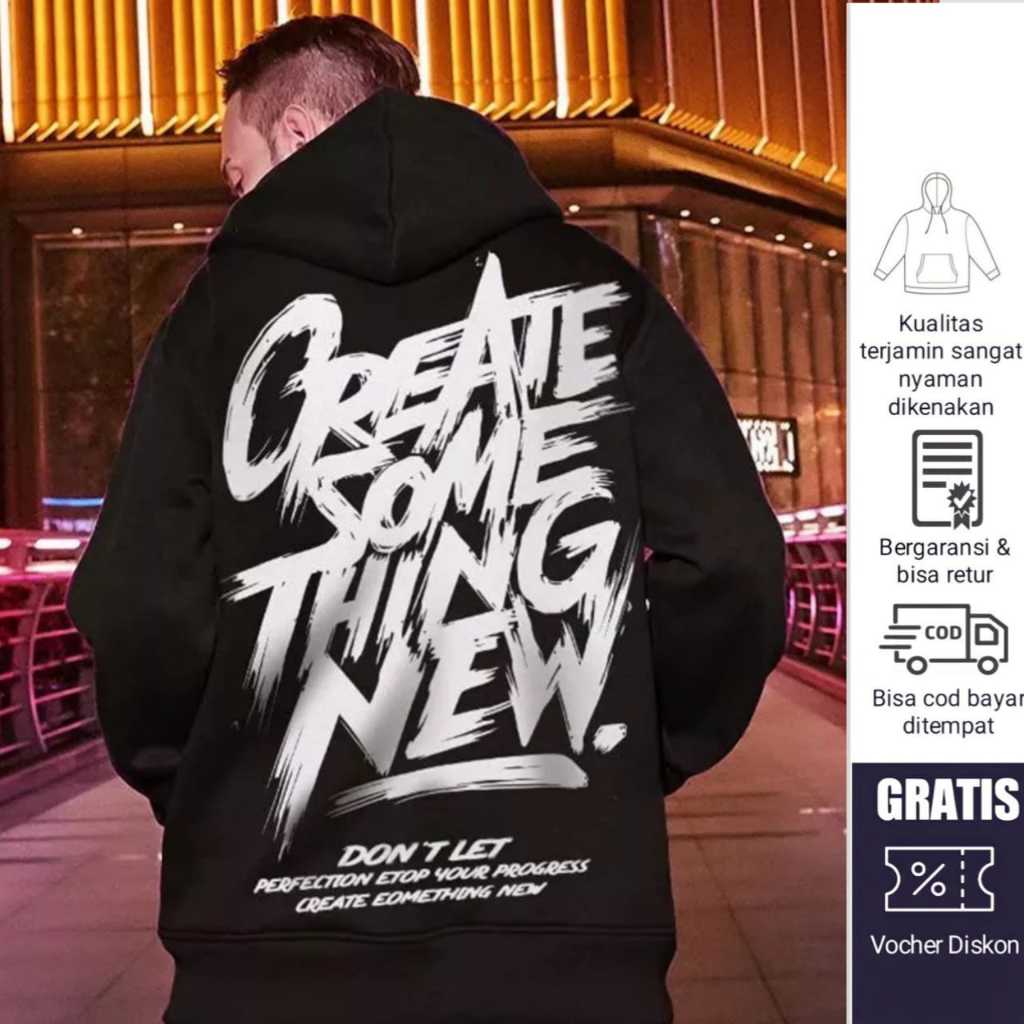 Hodiee Cowok Distro Keren Jaket Pria Sablon Printing Sweater Hudy Hoodpe Remaja Dewasa Sweater Cowo