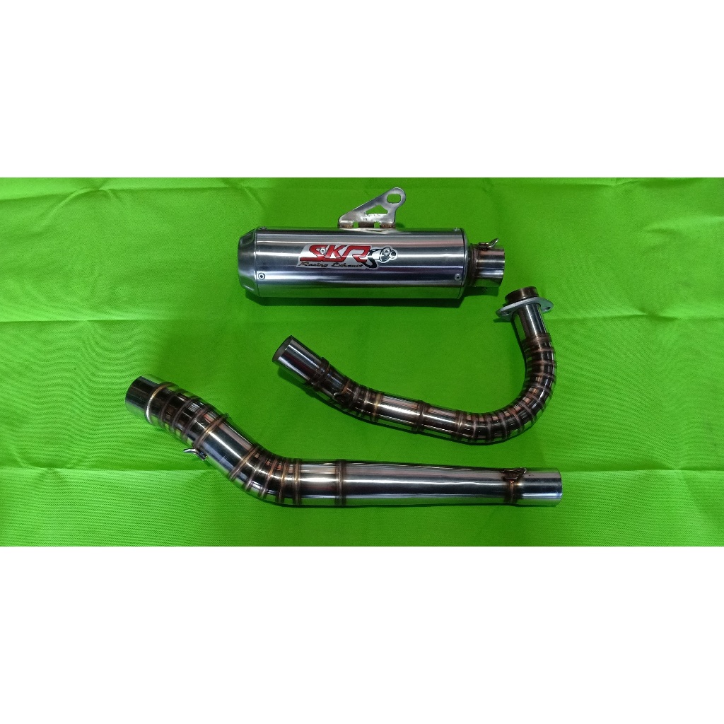 KNALPOT RACING SKR RACING EXHAUST. AEROX,BEAT,SCOOPY,VARIO,PCX,NMAX,XMAX,GENIO,FAZIO,REVO,MIO,XEON,D