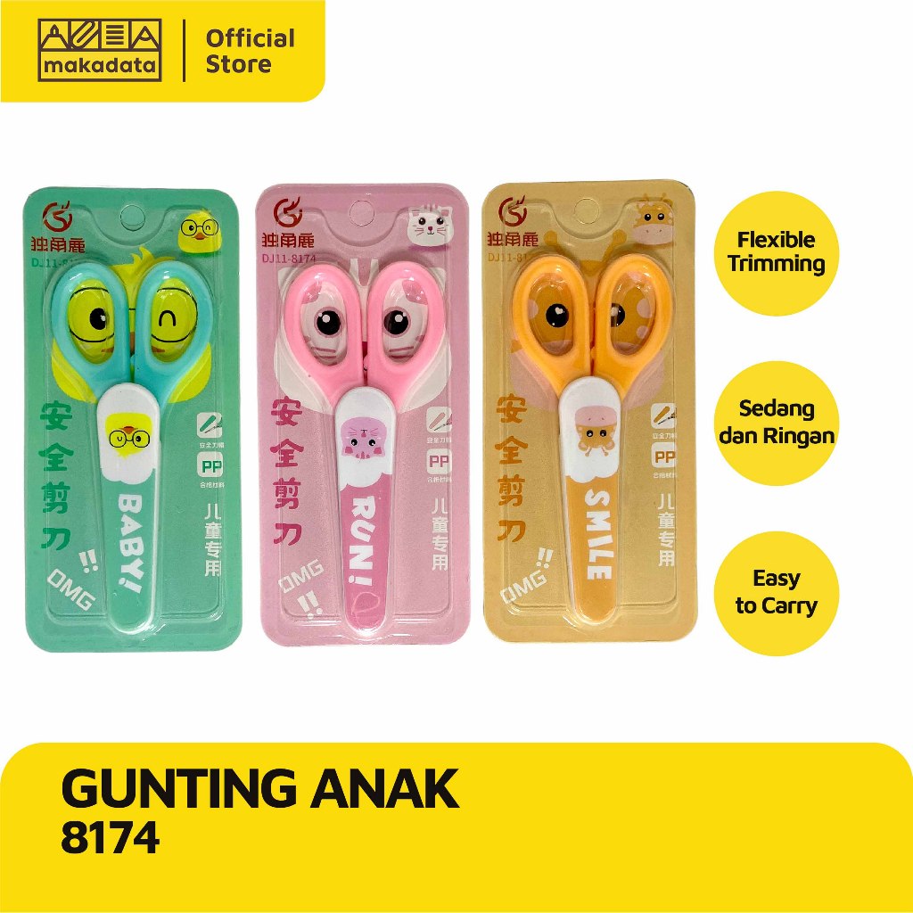 

SCISSORS | GUNTING ANAK 8174 (1 PCS) MURAH