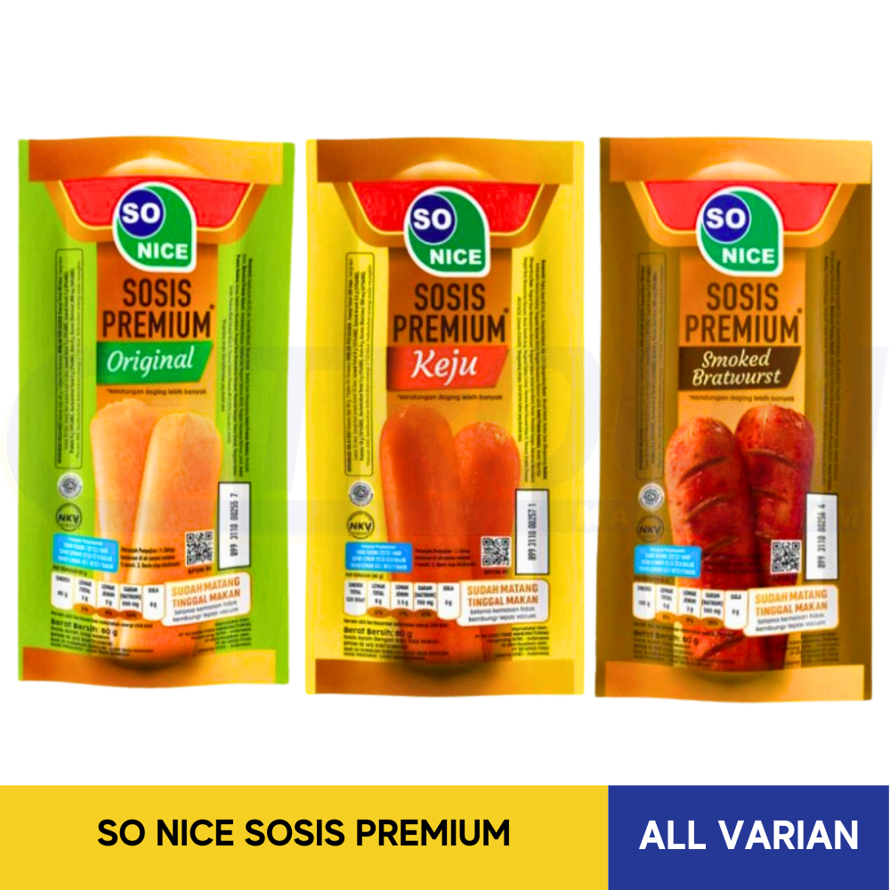 

SO NICE SOSIS PREMIUM 60gr ALL VARIAN