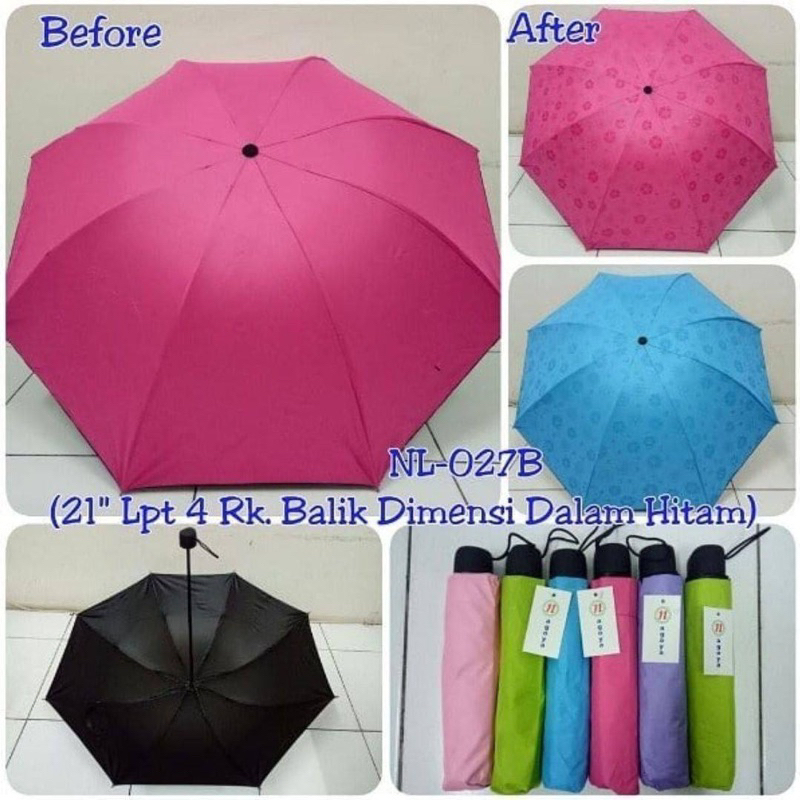(BISA COD) Payung 3D Lipat