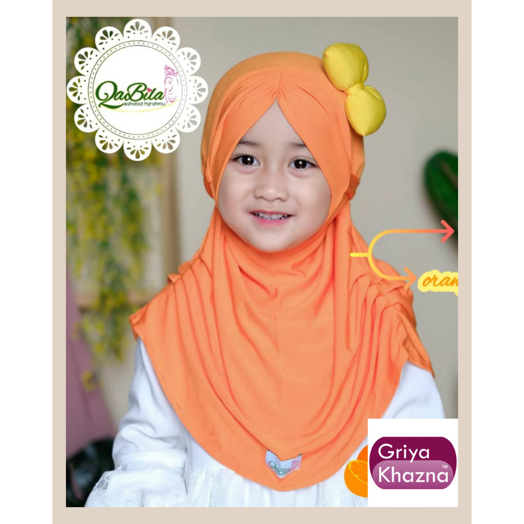 Qabila Hijab Kerudung Jilbab Bergo Anak Qiran