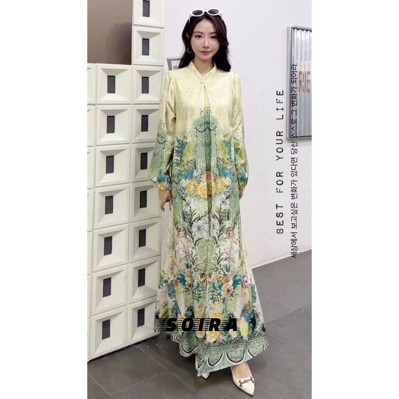 Set dress gamis pashmina ORI SOIRA