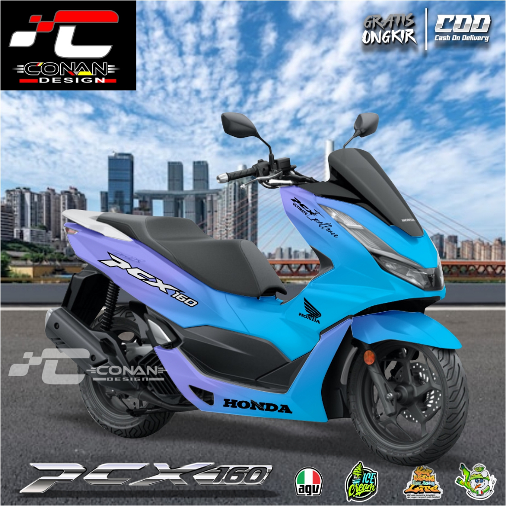 Decal Sticker Yamaha PCX body - Stiker Skotlet Modifikasi Variasi PCX