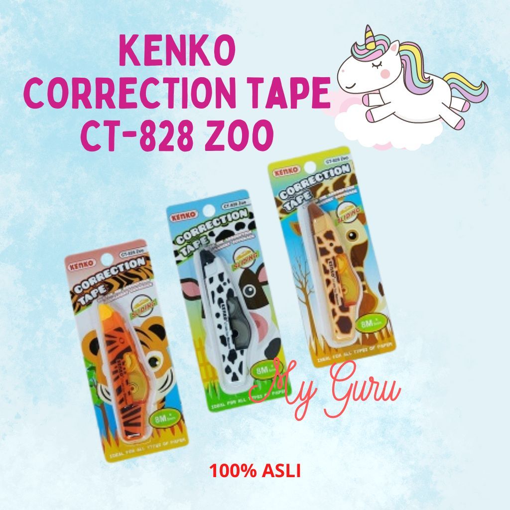 

[PCS] CORRECTION TAPE KENKO CT-828 ZOO / TIPE X PITA / KOREKSI PITA