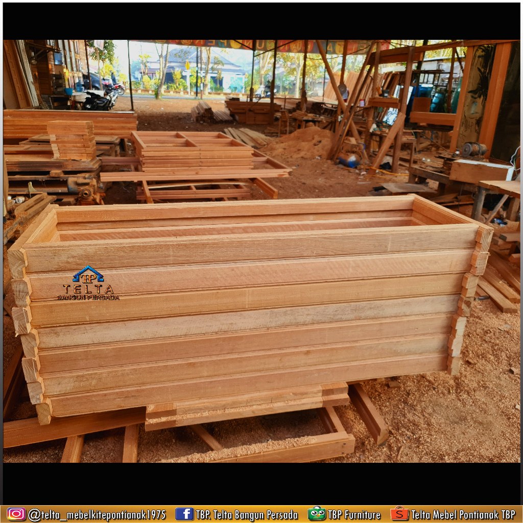 KUSEN JENDELA TUNGGAL KAYU BENGKIRAI 5X10 KTJT510B
