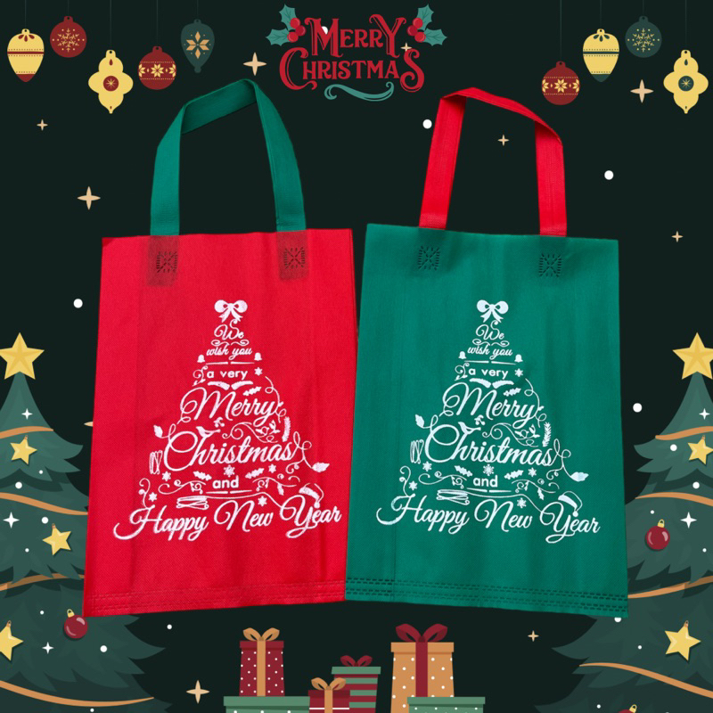 

Goodiebag natalan 25x35x8cm tas natal xmas christmas