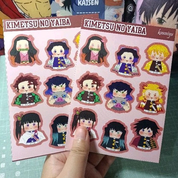 

Sticker Anime Kimetsu No Yaiba Anti Air Kiss Cut A6 Nezuko Tanjiro