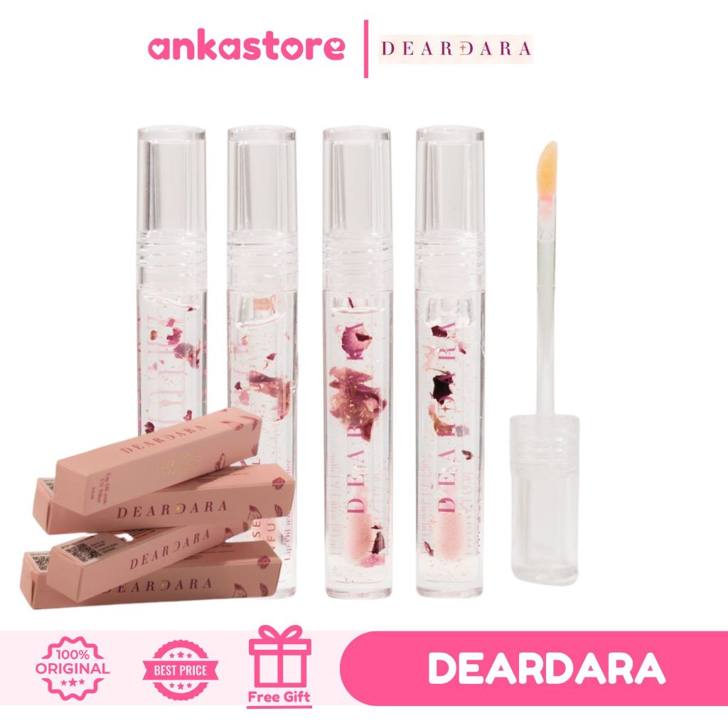 (Free Gift) DEARDARA Rose Petal Infusion Lip Oil with UV Filter